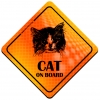 Magnes Odblaskowy Cat on Board Orange Magnes Odblaskowy Cat on Board Orange