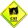 Magnes Odblaskowy Cat on board Neon