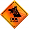 Magnes Odblaskowy Dog on Board Orange