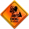Magnes Odblaskowy Dog on Board Orange