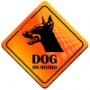 Magnes Odblaskowy Dog on Board Orange