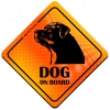 Magnes Odblaskowy Dog on Board Orange