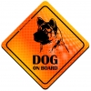 Magnes Odblaskowy Dog on Board Orange