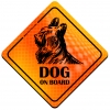 Magnes Odblaskowy Dog on Board Orange