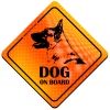 Magnes Odblaskowy Dog on Board Orange