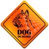 Magnes Odblaskowy Dog on Board Orange Magnes Odblaskowy Dog on Board Orange