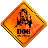 Magnes Odblaskowy Dog on Board Orange