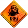 Magnes Odblaskowy Dog on Board Orange