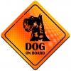 Magnes Odblaskowy Dog on Board Orange