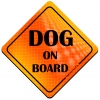 Magnes Odblaskowy Dog on Board Orange Magnes Odblaskowy Dog on Board Orange