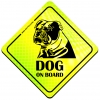 Magnes Odblaskowy Dog on board Neon