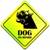 Magnes Odblaskowy Dog on board Neon
