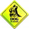 Magnes Odblaskowy Dog on board Neon