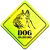 Magnes Odblaskowy Dog on board Neon