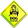 Magnes Odblaskowy Dog on board Neon