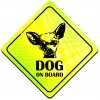 Magnes Odblaskowy Dog on board Neon