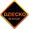 Magnes Odblaskowy Dziecko w aucie Orange