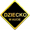 Magnes Odblaskowy Dziecko w aucie Żółty Magnes Odblaskowy Dziecko w aucie Żółty