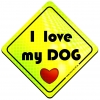 Magnes Odblaskowy I Love my Dog Neon