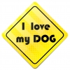 Magnes Odblaskowy I Love my Dog Żółty Magnes Odblaskowy I Love my Dog Żółty