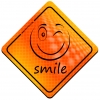 Magnes Odblaskowy Smile Orange
