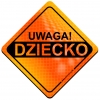 Magnes Odblaskowy Uwaga Dziecko Orange