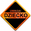 Magnes Odblaskowy Uwaga Dziecko Orange Magnes Odblaskowy Uwaga Dziecko Orange