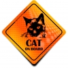 Naklejka Odblaskowa / Sticker Cat on Board Orange Naklejka Odblaskowa / Sticker Cat on Board Orange