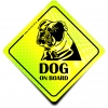 Naklejka Odblaskowa / Sticker Dog on Board Neon
