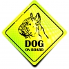 Naklejka Odblaskowa / Sticker Dog on Board Neon