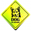 Naklejka Odblaskowa / Sticker Dog on Board Neon Naklejka Odblaskowa / Sticker Dog on Board Neon