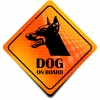 Naklejka Odblaskowa / Sticker Dog on Board Orange Naklejka Odblaskowa / Sticker Dog on Board Orange