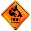 Naklejka Odblaskowa / Sticker Dog on Board Orange Naklejka Odblaskowa / Sticker Dog on Board Orange