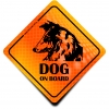 Naklejka Odblaskowa / Sticker Dog on Board Orange Naklejka Odblaskowa / Sticker Dog on Board Orange