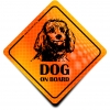 Naklejka Odblaskowa / Sticker Dog on Board Orange Naklejka Odblaskowa / Sticker Dog on Board Orange