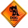 Naklejka Odblaskowa / Sticker Dog on Board Orange
