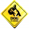 Naklejka Odblaskowa / Sticker Dog on board Żółty Naklejka Odblaskowa / Sticker Dog on board Żółty