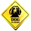 Naklejka Odblaskowa / Sticker Dog on board Żółty Naklejka Odblaskowa / Sticker Dog on board Żółty