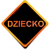 Naklejka Odblaskowa / Sticker Dziecko Orange