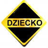 Naklejka Odblaskowa / Sticker Dziecko Żółty