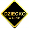 Naklejka Odblaskowa / Sticker Dziecko w aucie Żółty Naklejka Odblaskowa / Sticker Dziecko w aucie Żółty