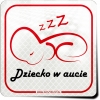 Naklejka Odblaskowa / Sticker Dziecko w aucie