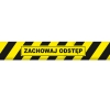 Naklejka antypoślizgowa na podłogę ZACHOWAJ ODSTĘP 100cm x 10cm