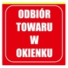 Tabliczka Informacyjna Odbiór towaru w okienku 20cm