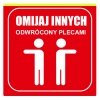 Tabliczka Informacyjna 20cm Omijaj innych