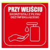 Tabliczka Informacyjna 20cm Płyn dezynfekujący Tabliczka Informacyjna 20cm Płyn dezynfekujący