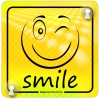 Tabliczka odblaskowa z przyssawkami Smile Żółty Tabliczka odblaskowa z przyssawkami Smile Żółty