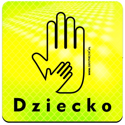 Magnes Odblaskowy Dziecko Neon