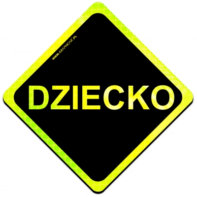 Magnes Odblaskowy Dziecko Neon