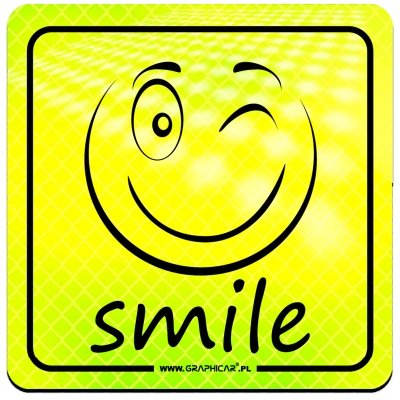 Magnes Odblaskowy Smile Neon